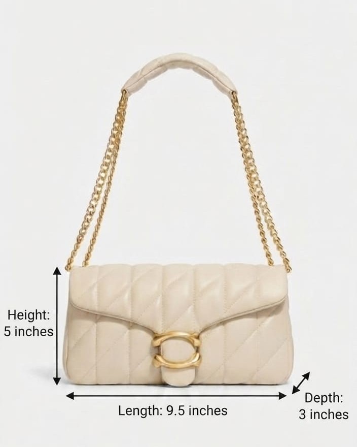 Imported High-End Soft PU Leather Sling Bag with Chain Strap | Premium Women’s Crossbody Bag for Casual & Formal Fashion 2
