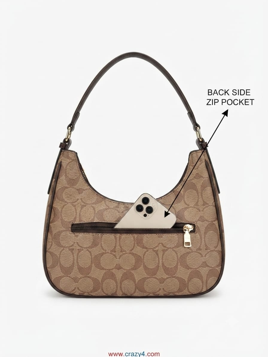 Imported Premium Matte PU Leather Moon Shape Handbag | High-End Women’s Shoulder Bag for Casual & Formal Fashion