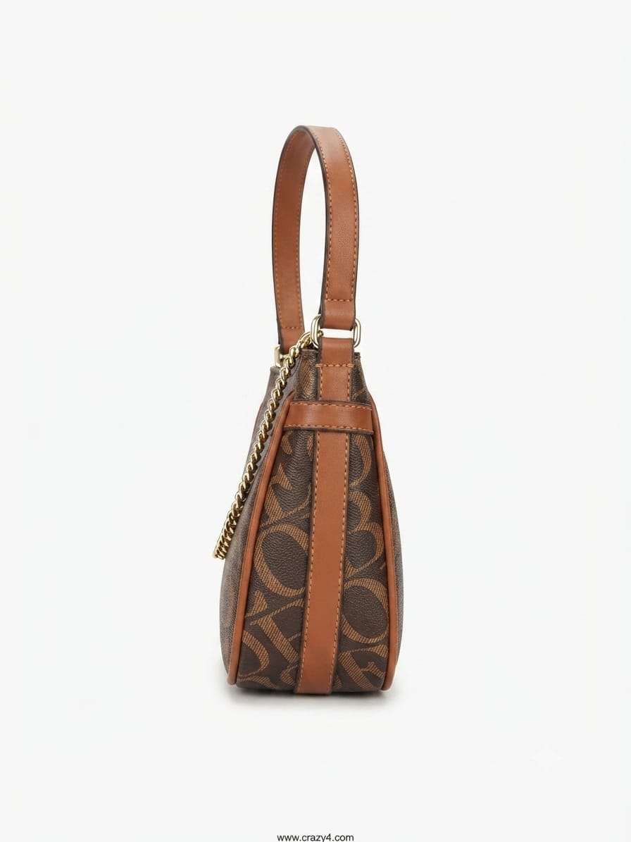 Imported Premium Matte PU Leather Moon Shape Handbag | High-End Women’s Shoulder Bag for Casual & Formal Fashion