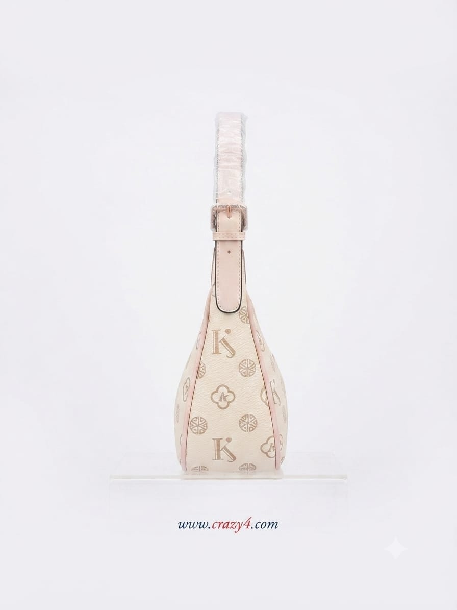 Imported Premium Matte PU Leather Moon Shape Handbag | High-End Women’s Shoulder Bag for Casual & Formal Fashion