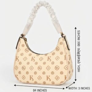 Imported Premium Matte PU Leather Moon Shape Handbag | High-End Women’s Shoulder Bag for Casual & Formal Fashion