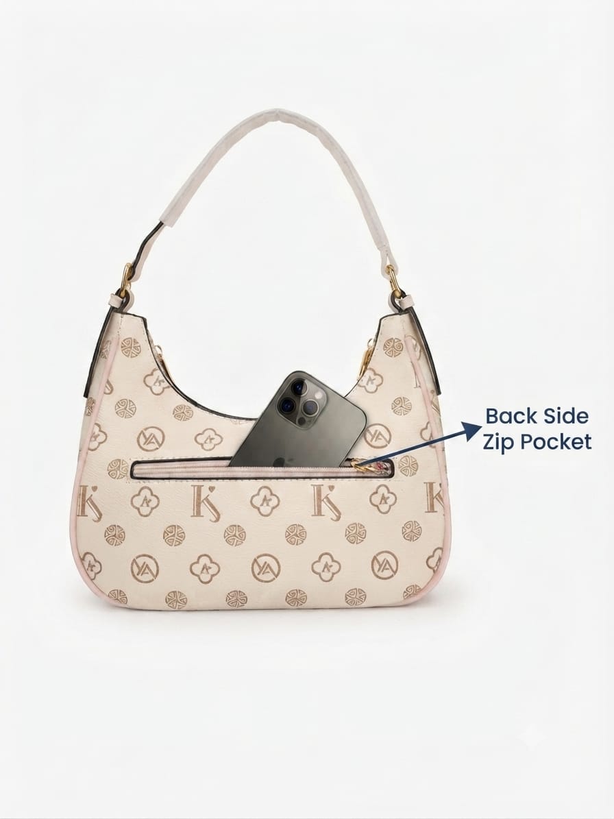 Imported Premium Matte PU Leather Moon Shape Handbag | High-End Women’s Shoulder Bag for Casual & Formal Fashion