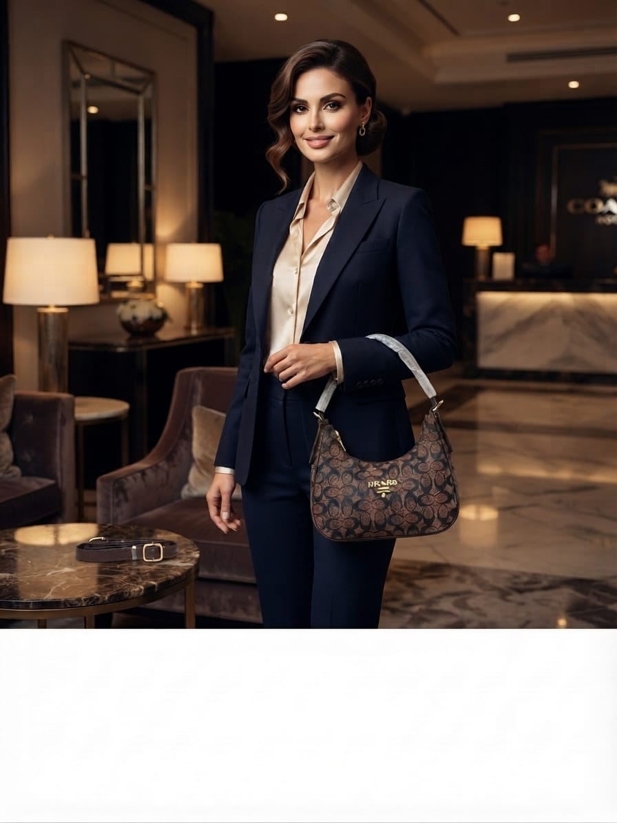 Imported Premium Matte PU Leather Moon Shape Handbag | High-End Women’s Shoulder Bag for Casual & Formal Fashion