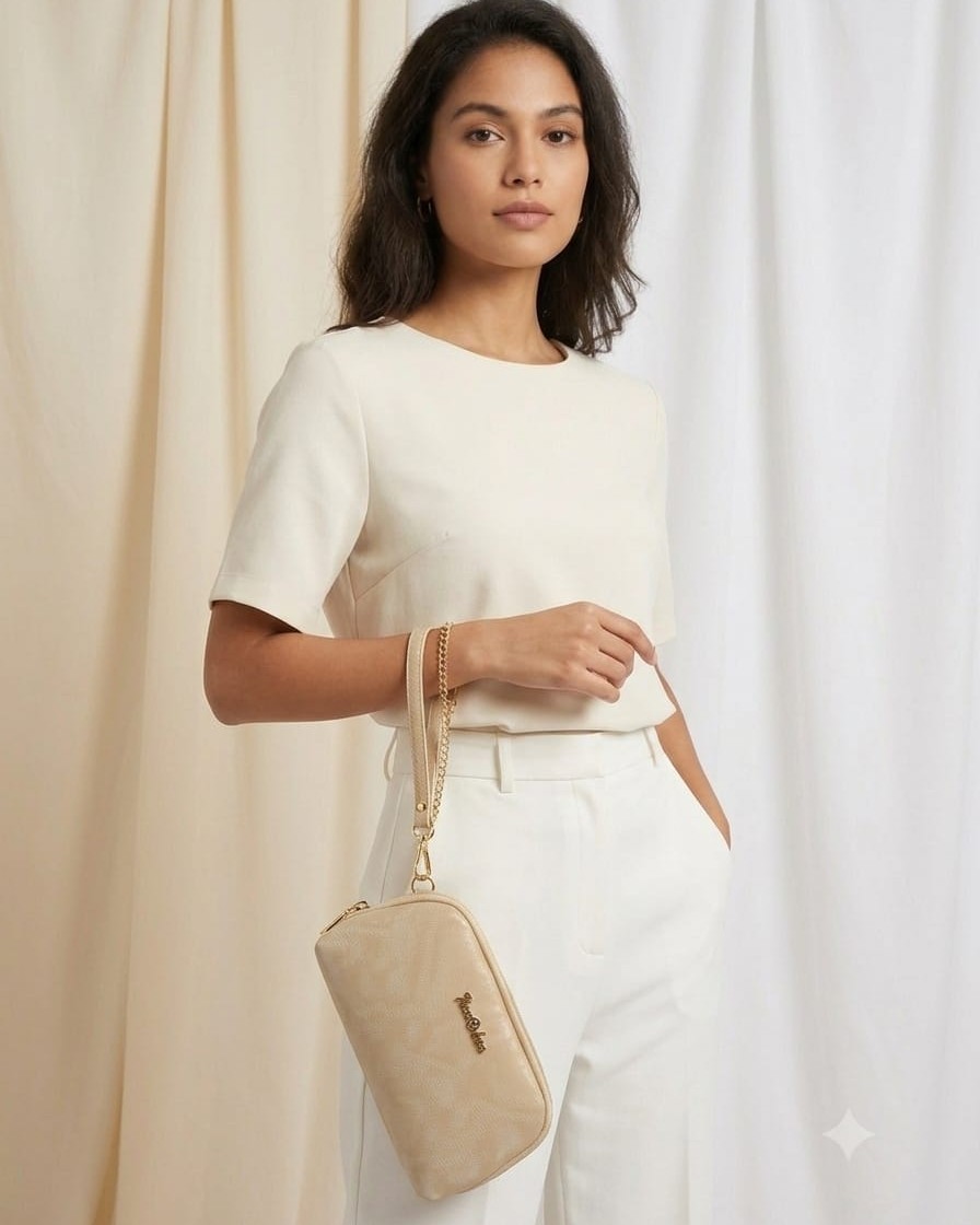 Imported High-End Fashion PU Handkit Clutch | Elegant Women’s Handheld Bag for Party, Casual & Formal Use
