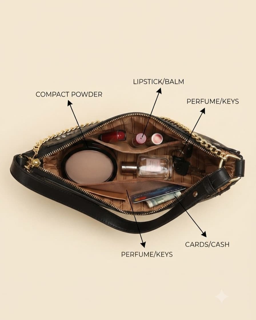 Imported Premium Matte PU Leather Moon Shape Handbag in Coffee | High-End Women’s Shoulder Bag for Casual & Formal Fashion