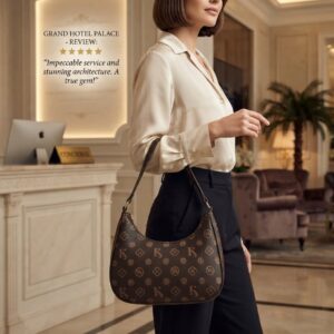 Imported Premium Matte PU Leather Moon Shape Handbag | High-End Women’s Shoulder Bag for Casual & Formal Fashion