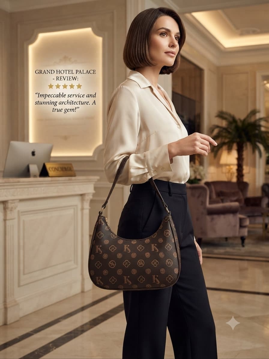 Imported Premium Matte PU Leather Moon Shape Handbag | High-End Women’s Shoulder Bag for Casual & Formal Fashion