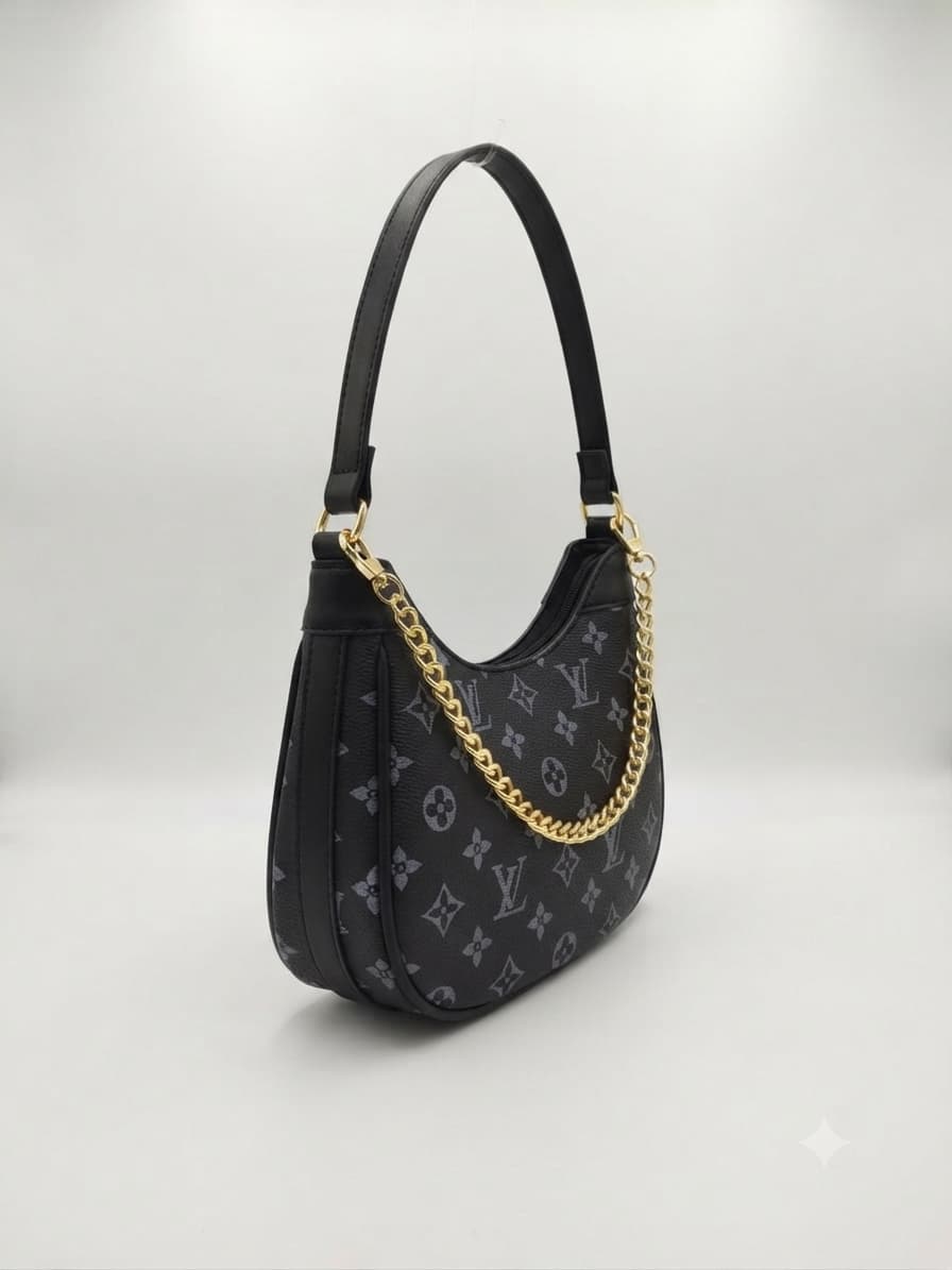 Imported Premium Matte PU Leather Moon Shape Handbag | High-End Women’s Shoulder Bag for Casual & Formal Fashion
