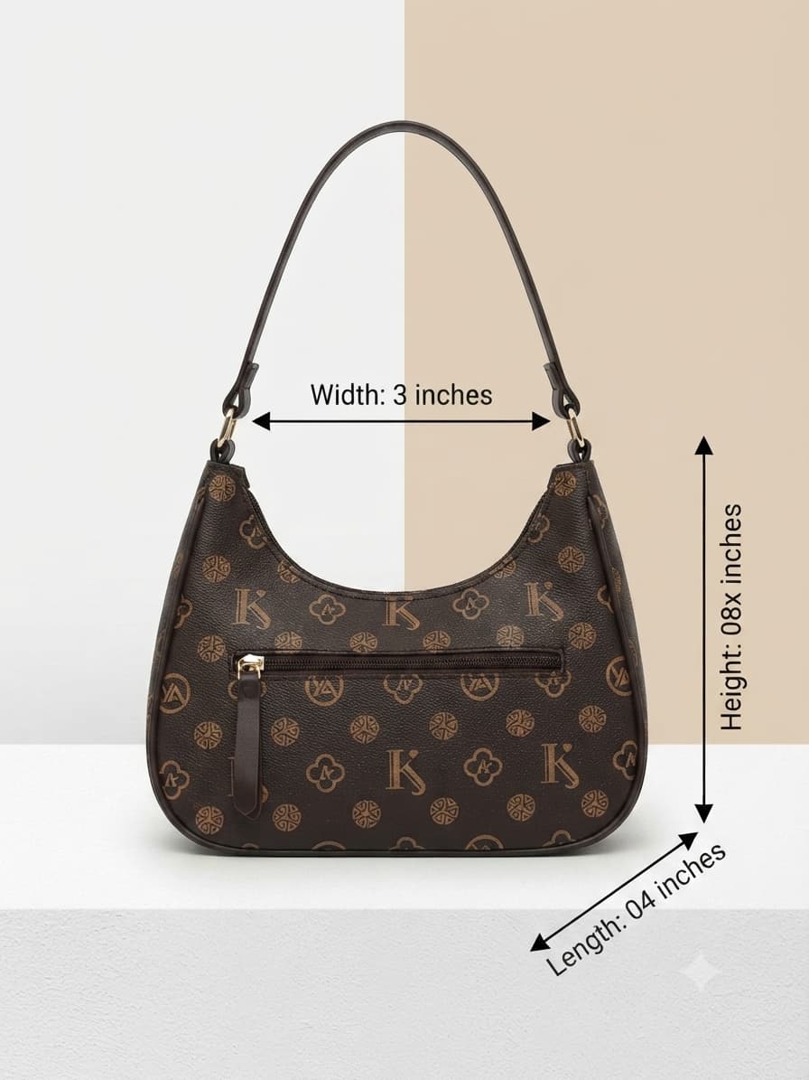 Imported Premium Matte PU Leather Moon Shape Handbag | High-End Women’s Shoulder Bag for Casual & Formal Fashion