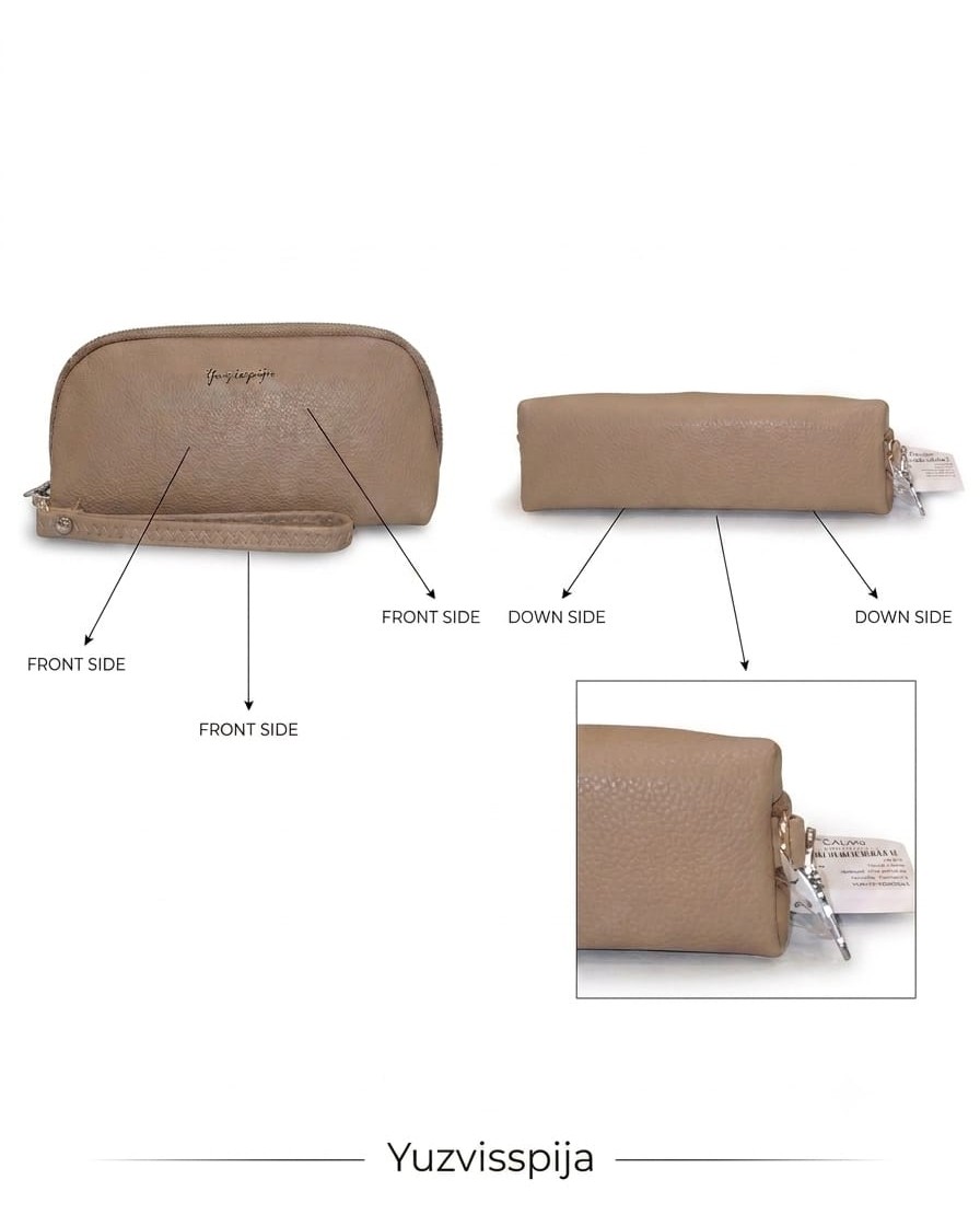 Imported High-End Fashion PU Handkit Clutch in Light Brown | Elegant Women’s Handheld Bag for Party, Casual & Formal Use