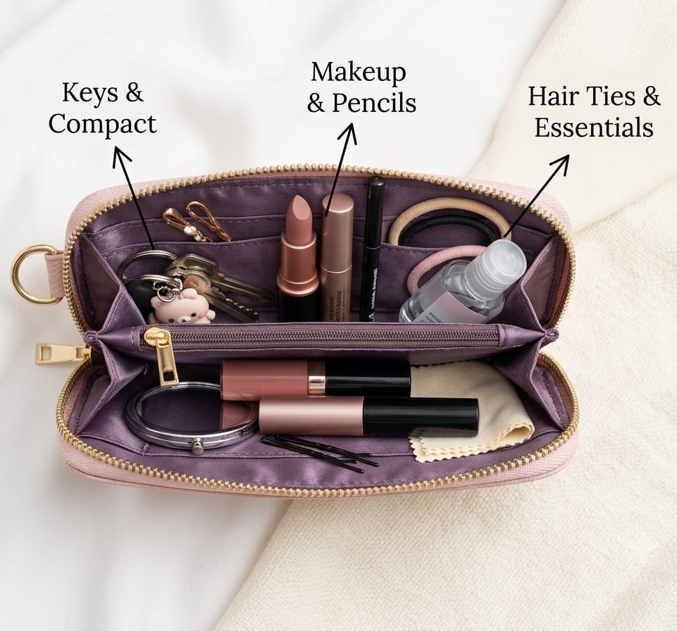 Imported High-End Fashion PU Handkit Clutch in Light Brown | Elegant Women’s Handheld Bag for Party, Casual & Formal Use
