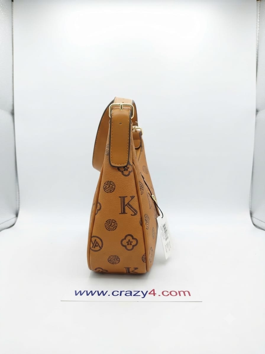 Imported Premium Matte PU Leather Moon Shape Handbag | High-End Women’s Shoulder Bag for Casual & Formal Fashion