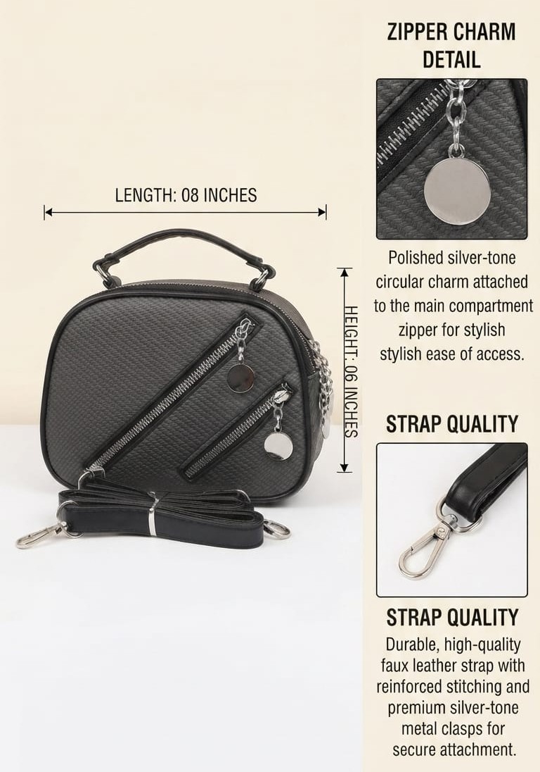 Imported High-End Convertible Sling Bag with Top Handle | Premium Women’s Crossbody & Handheld Bag for Casual & Formal Fashion
