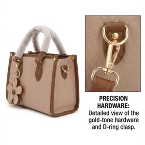 Imported High-End Leatherette Handbag with Top Handle in Light Peach | Premium Women’s Shoulder Bag for Casual & Formal Fashion