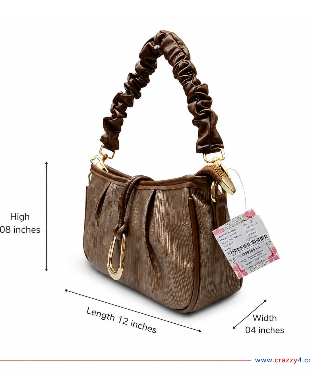 Imported High-End Mini Hobo Bag with Dual Straps | Premium Women’s Trendy Shoulder & Crossbody Bag for Casual & Formal Fashion