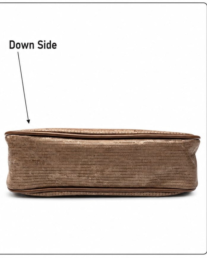Imported High-End Moon Shape Shoulder Bag in Coffee | Premium Women’s Crescent Handbag for Casual & Formal Fashion