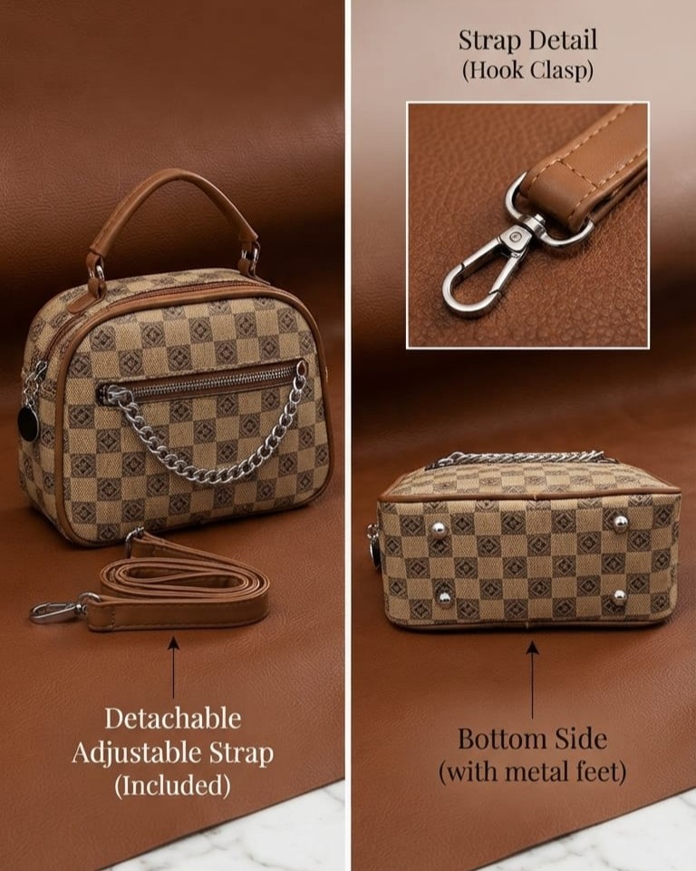 Imported High-End Convertible Sling Bag with Top Handle | Premium Women’s Crossbody & Handheld Bag for Casual & Formal Fashion