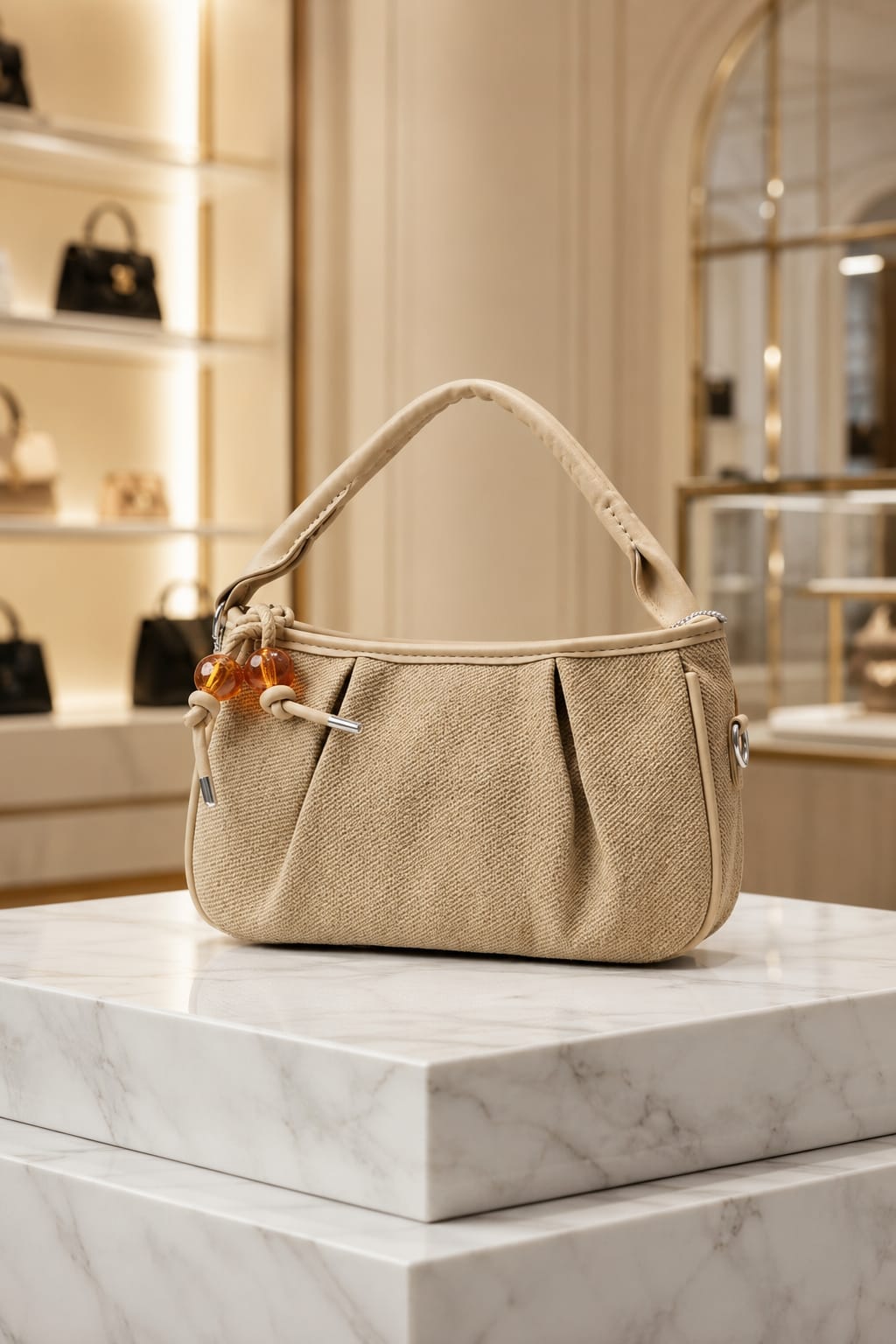 Imported High-End Matte Mini Hobo Bag with Dual Straps | Premium Women’s Trendy Shoulder & Crossbody Bag for Casual & Formal Fashion