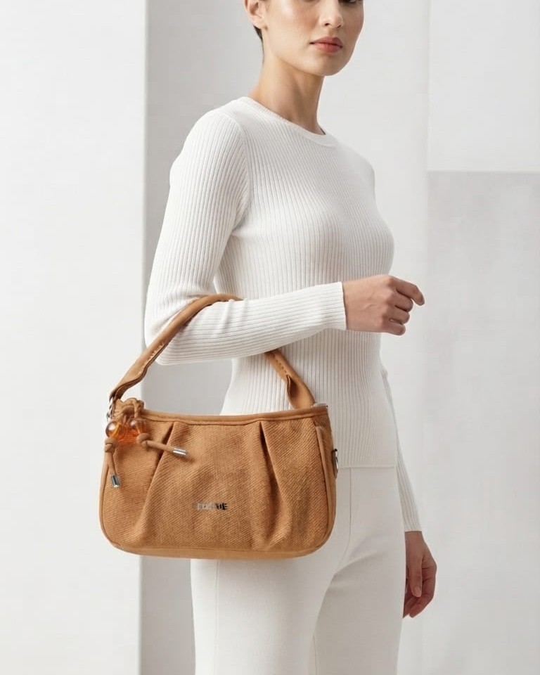 Imported High-End Matte Mini Hobo Bag with Dual Straps | Premium Women’s Trendy Shoulder & Crossbody Bag for Casual & Formal Fashion