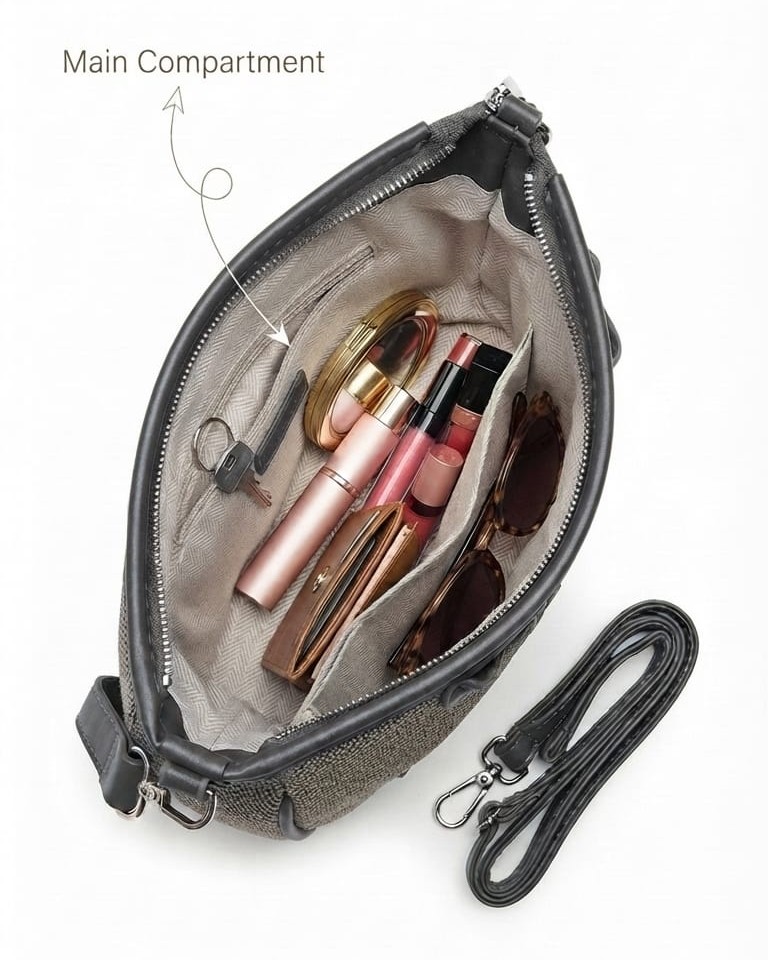 Imported High-End Matte Mini Hobo Bag with Dual Straps | Premium Women’s Trendy Shoulder & Crossbody Bag for Casual & Formal Fashion
