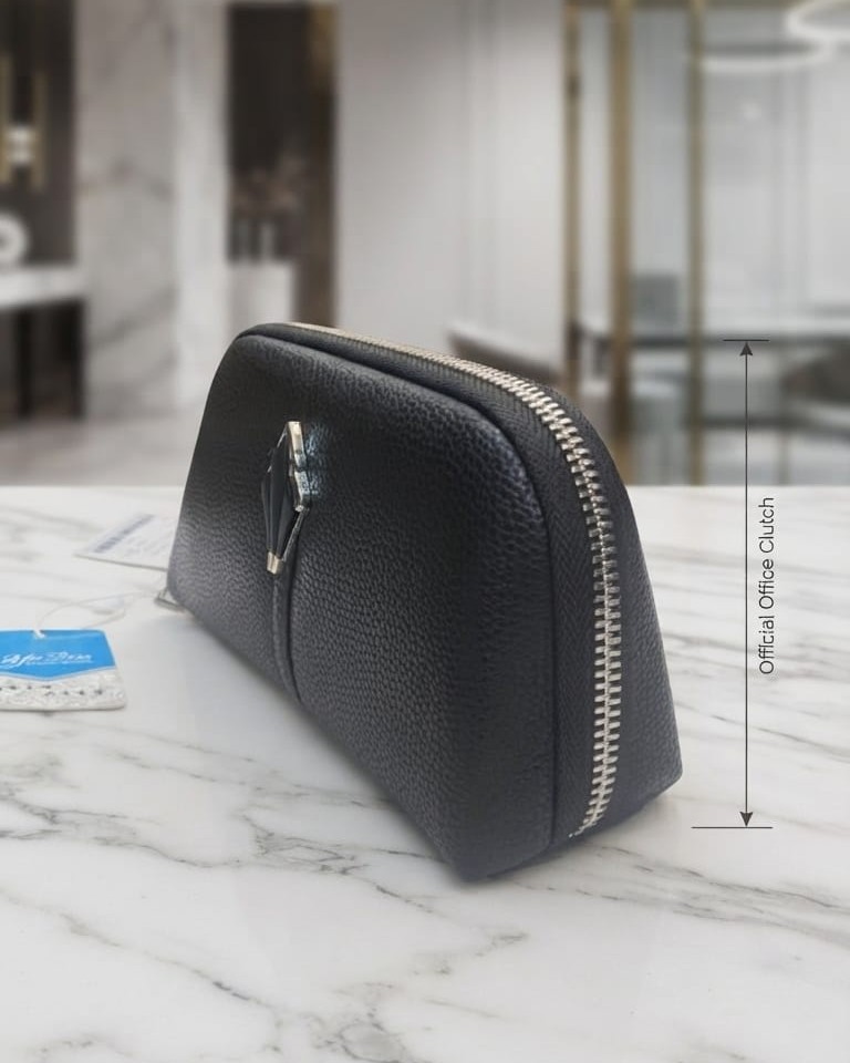 Imported High-End Fashion PU Handkit Clutch in Black | Elegant Women’s Handheld Bag for Party, Casual & Formal Use