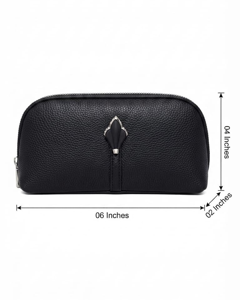 Imported High-End Fashion PU Handkit Clutch in Black | Elegant Women’s Handheld Bag for Party, Casual & Formal Use