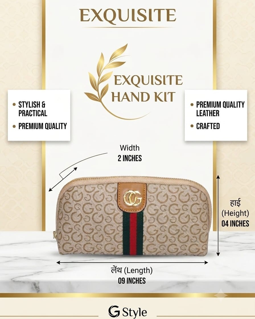 Imported High-End Fashion PU Handkit Clutch | Elegant Women’s Handheld Bag for Party, Casual & Formal Use