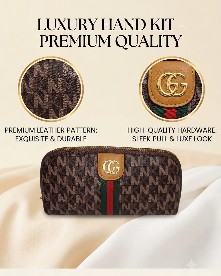 Imported High-End Fashion PU Handkit Clutch | Elegant Women’s Handheld Bag for Party, Casual & Formal Use