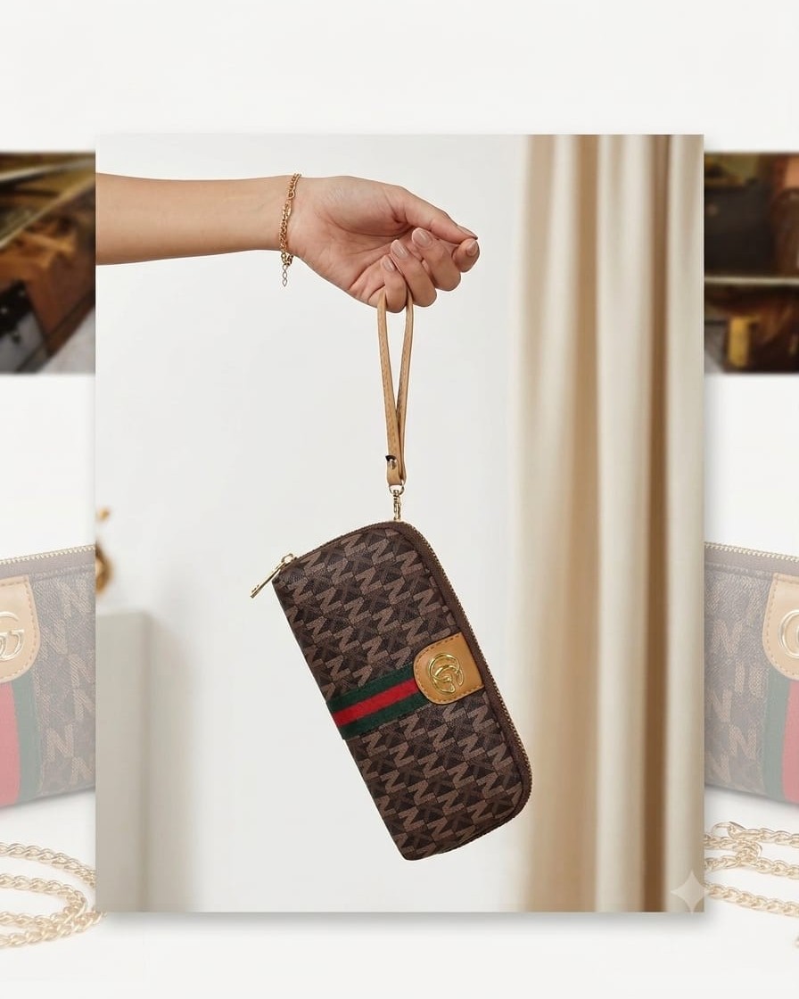 Imported High-End Fashion PU Handkit Clutch | Elegant Women’s Handheld Bag for Party, Casual & Formal Use