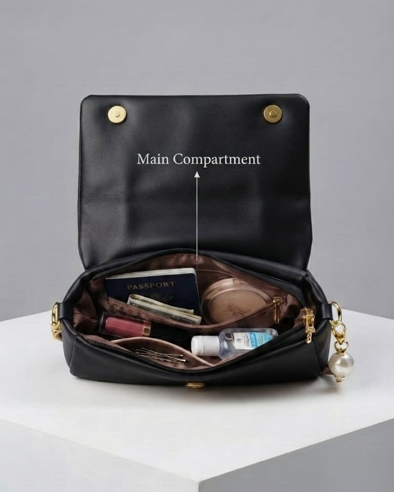 Classic Premium Soft PU Leather Sling Bag for Women | High-End Trendy Partywear Crossbody Bag