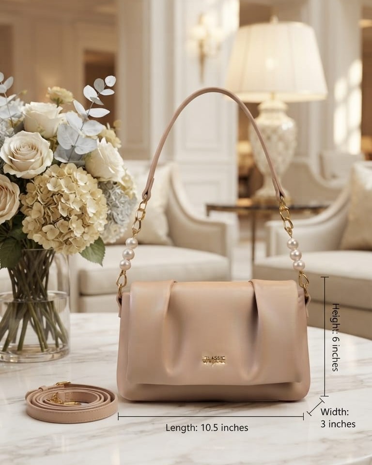 Classic Premium Soft PU Leather Sling Bag for Women | High-End Trendy Partywear Crossbody Bag