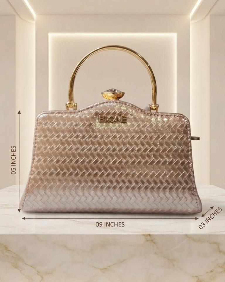 Edone Premium Party Clutch Bag for Women | Stylish Fancy Party Handbag | 1 Compartment | Elegant Small Clutch with Zip Closure for Special Occasions