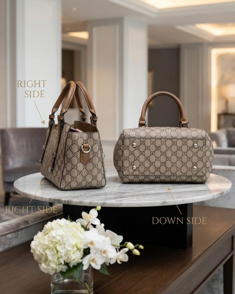 Imported Premium Finish Partywear Handbag for Women | Stylish Structured Top-Handle Purse & Tote