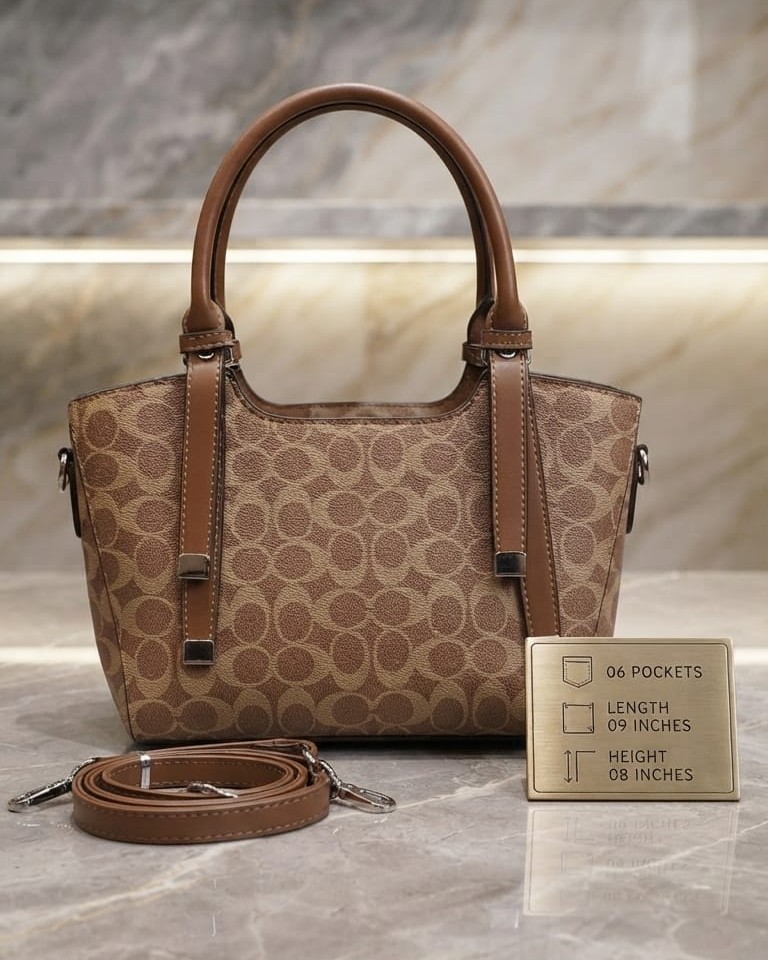 Imported Premium Finish Partywear Handbag for Women | Stylish Structured Top-Handle Purse & Tote