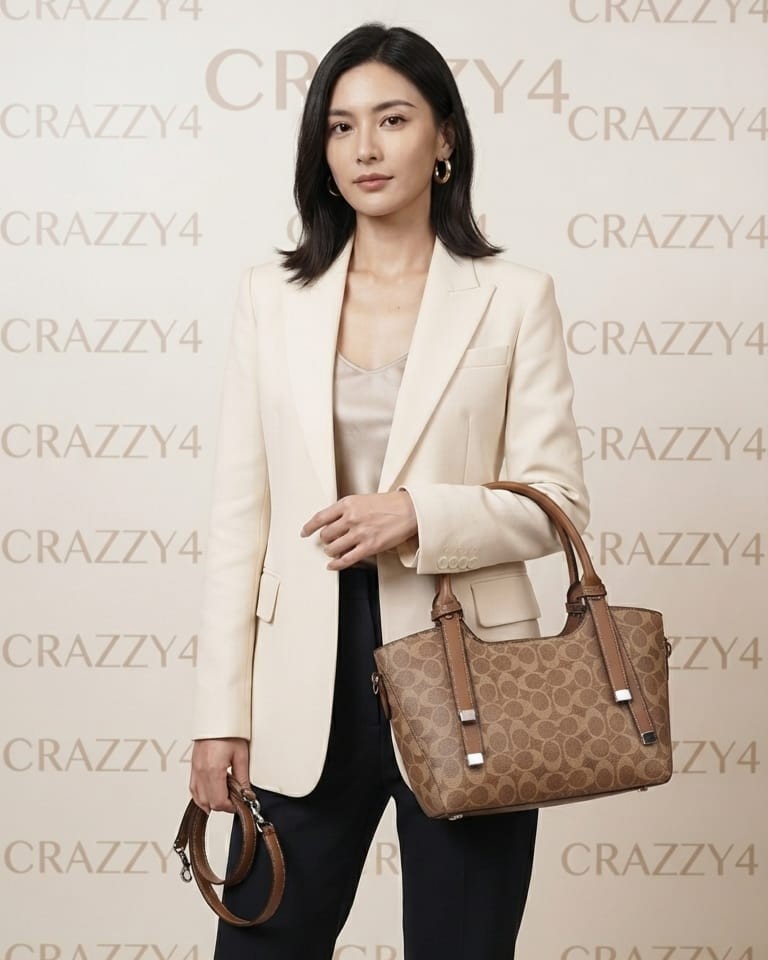 Imported Premium Finish Partywear Handbag for Women | Stylish Structured Top-Handle Purse & Tote