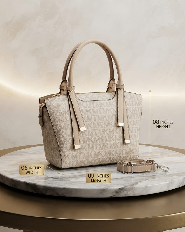 Imported Premium Finish Partywear Handbag for Women | Stylish Structured Top-Handle Purse & Tote