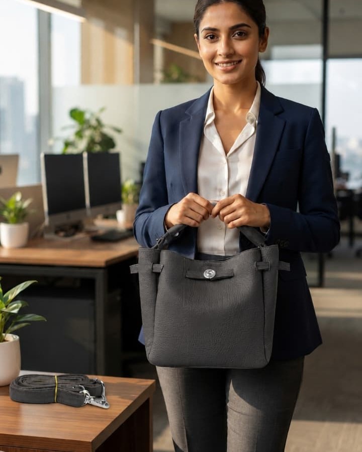 Imported Premium Soft Finish Mini Tote Bag Combo | Stylish Casual Everyday Handbag for Women