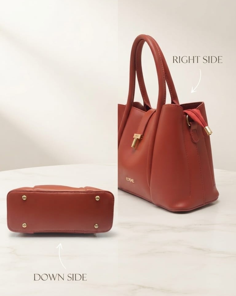 EDONE Premium Leatherette Modern Handbag in Trendy Colors | Designer Top-Handle Purse & Tote for Women
