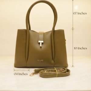 EDONE Premium Leatherette Modern Handbag in Trendy Colors | Designer Top-Handle Purse & Tote for Women