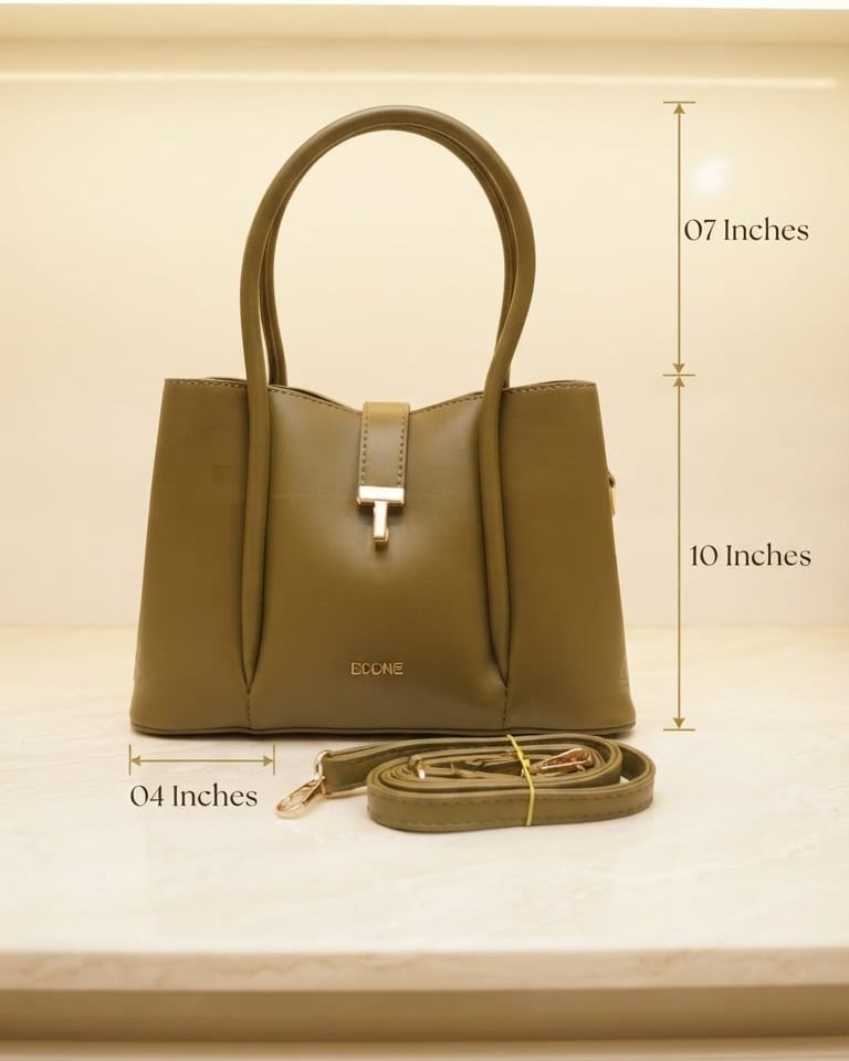 EDONE Premium Leatherette Modern Handbag in Trendy Colors | Designer Top-Handle Purse & Tote for Women