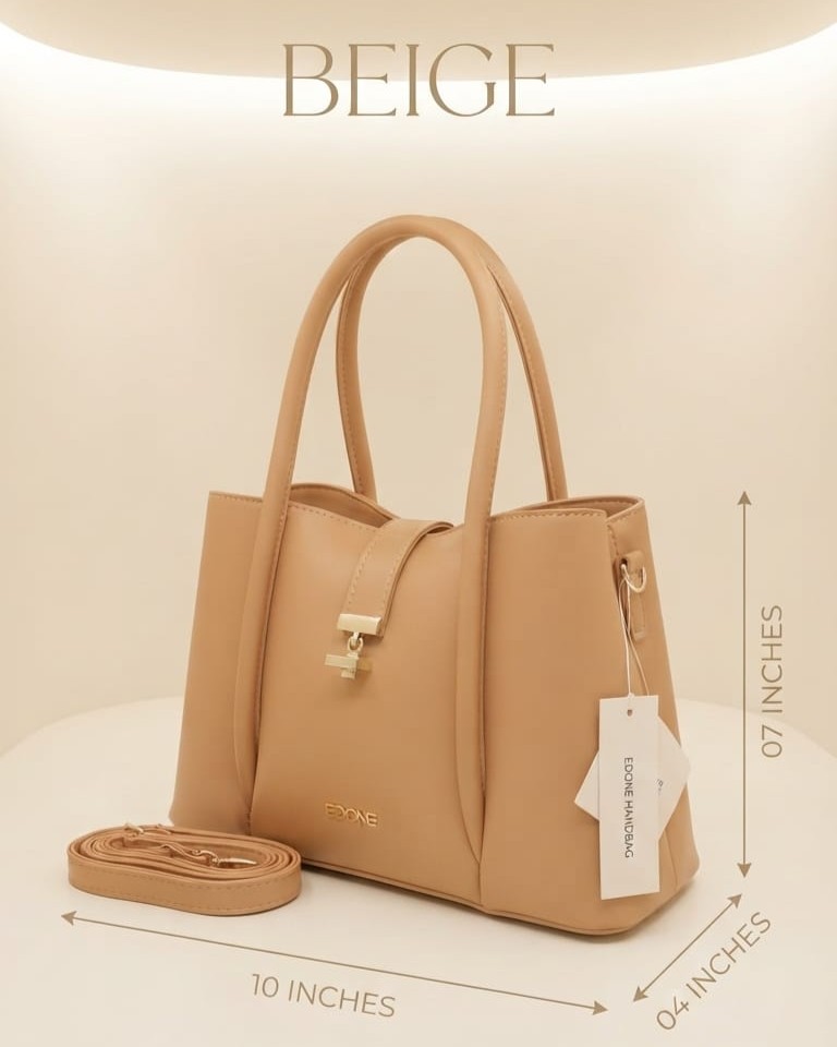 EDONE Premium Leatherette Modern Handbag in Trendy Colors | Designer Top-Handle Purse & Tote for Women