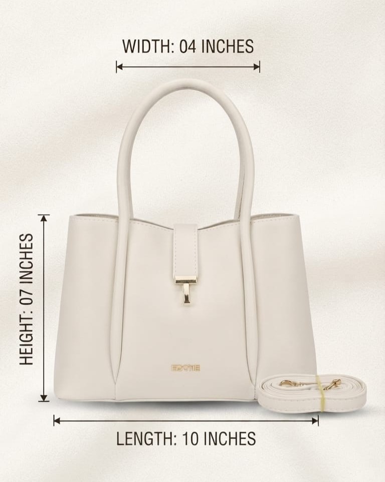 EDONE Premium Leatherette Modern Handbag in Trendy Colors | Designer Top-Handle Purse & Tote for Women
