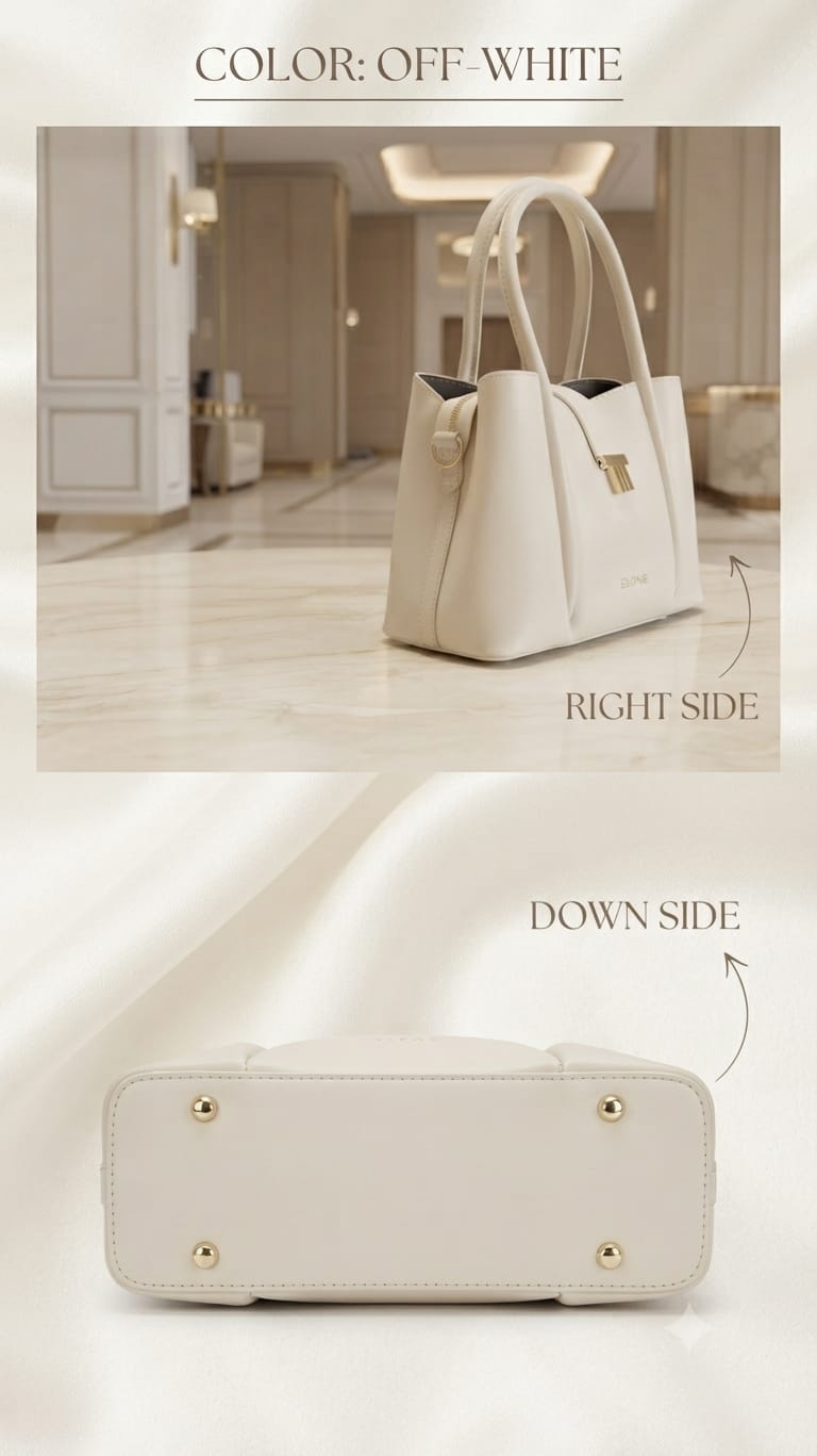 EDONE Premium Leatherette Modern Handbag in Trendy Colors | Designer Top-Handle Purse & Tote for Women