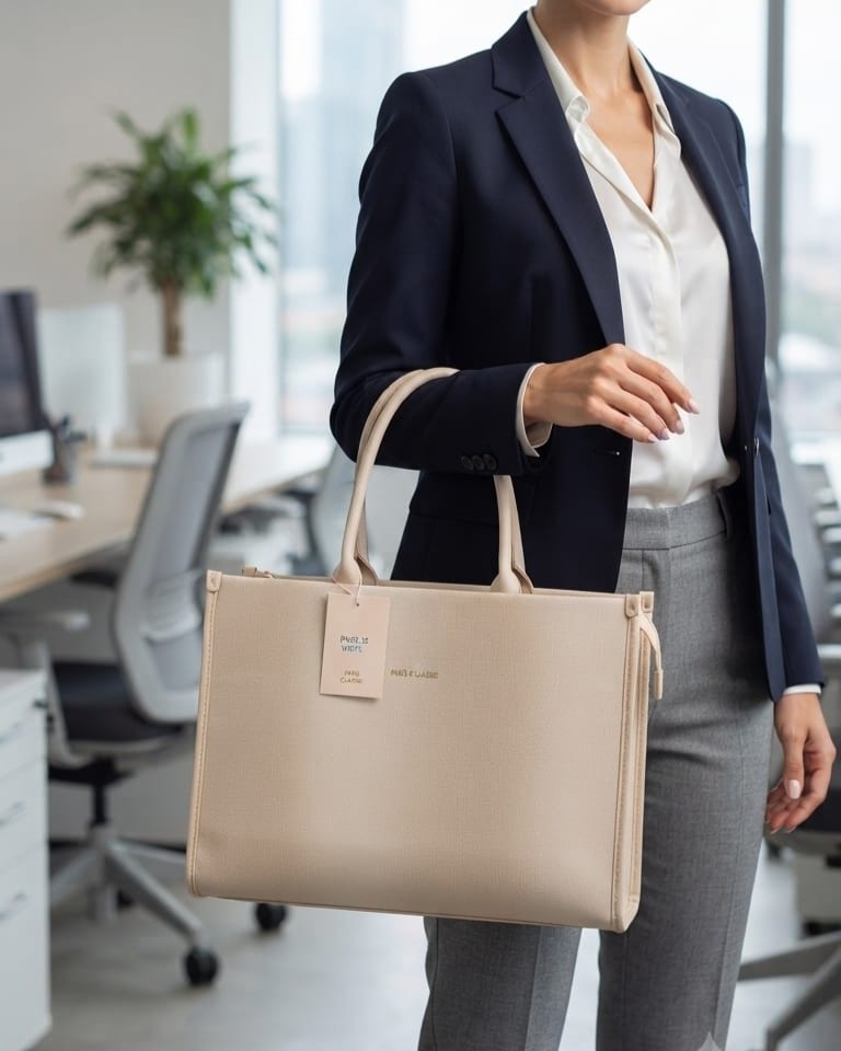Paris & Classic Zole Premium Laptop Bag for Women | High-End Office & College Briefcase Tote