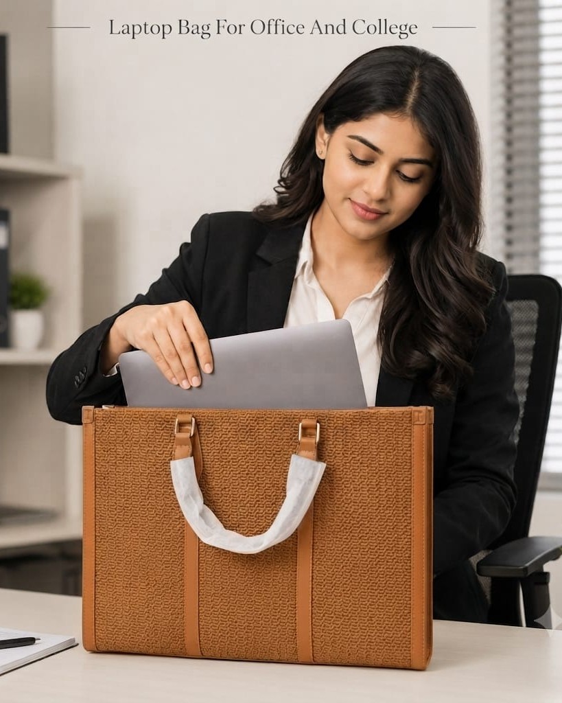 Paris & Classic Premium Laptop Bag for Women | High-End Office & College Briefcase Backpack Tote