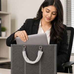 Paris & Classic Premium Laptop Bag for Women | High-End Office & College Briefcase Backpack Tote