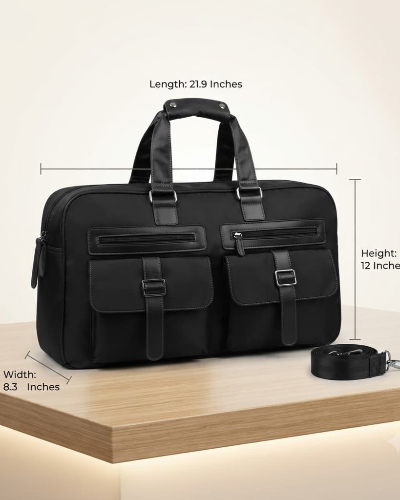 Imported Premium Cabin Size Travel Duffle Bag | High-End Unisex Luggage & Overnighter Travel Bag