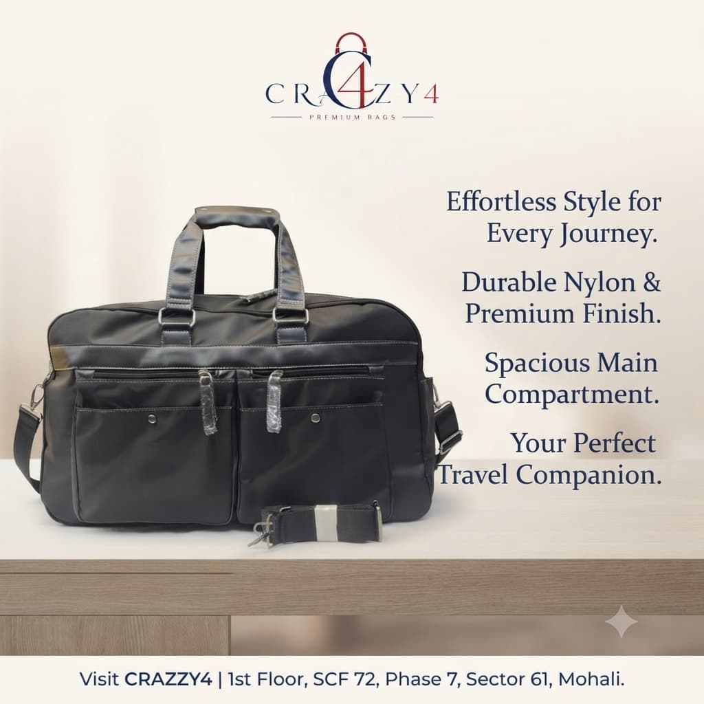 Imported Premium Cabin Size Travel Duffle Bag | High-End Unisex Luggage & Overnighter Travel Bag