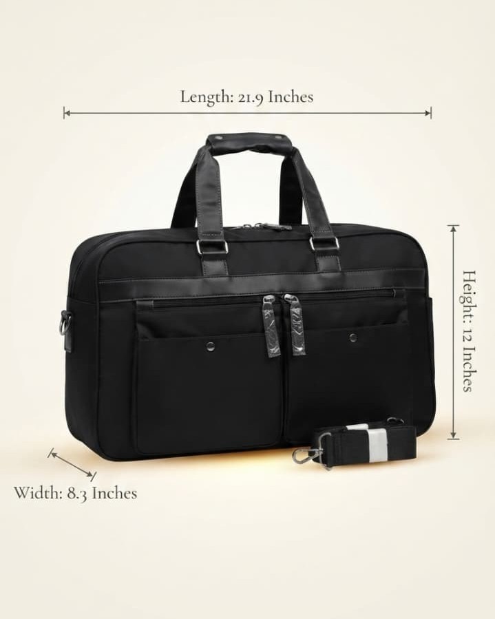 Imported Premium Cabin Size Travel Duffle Bag | High-End Unisex Luggage & Overnighter Travel Bag