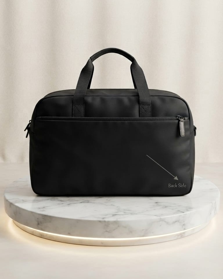 EDGE Premium Travel Duffle Bag in Grey, Black & Green | High-End Unisex Luggage & Weekender Purse